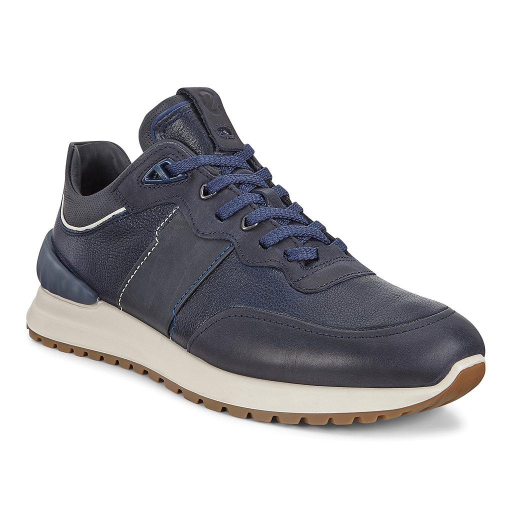 Ecco Astir Mens Sneakers Blue Sale - India FEU-370158